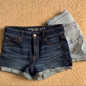 2 Pairs of American Eagle Hi-Rise Shorts